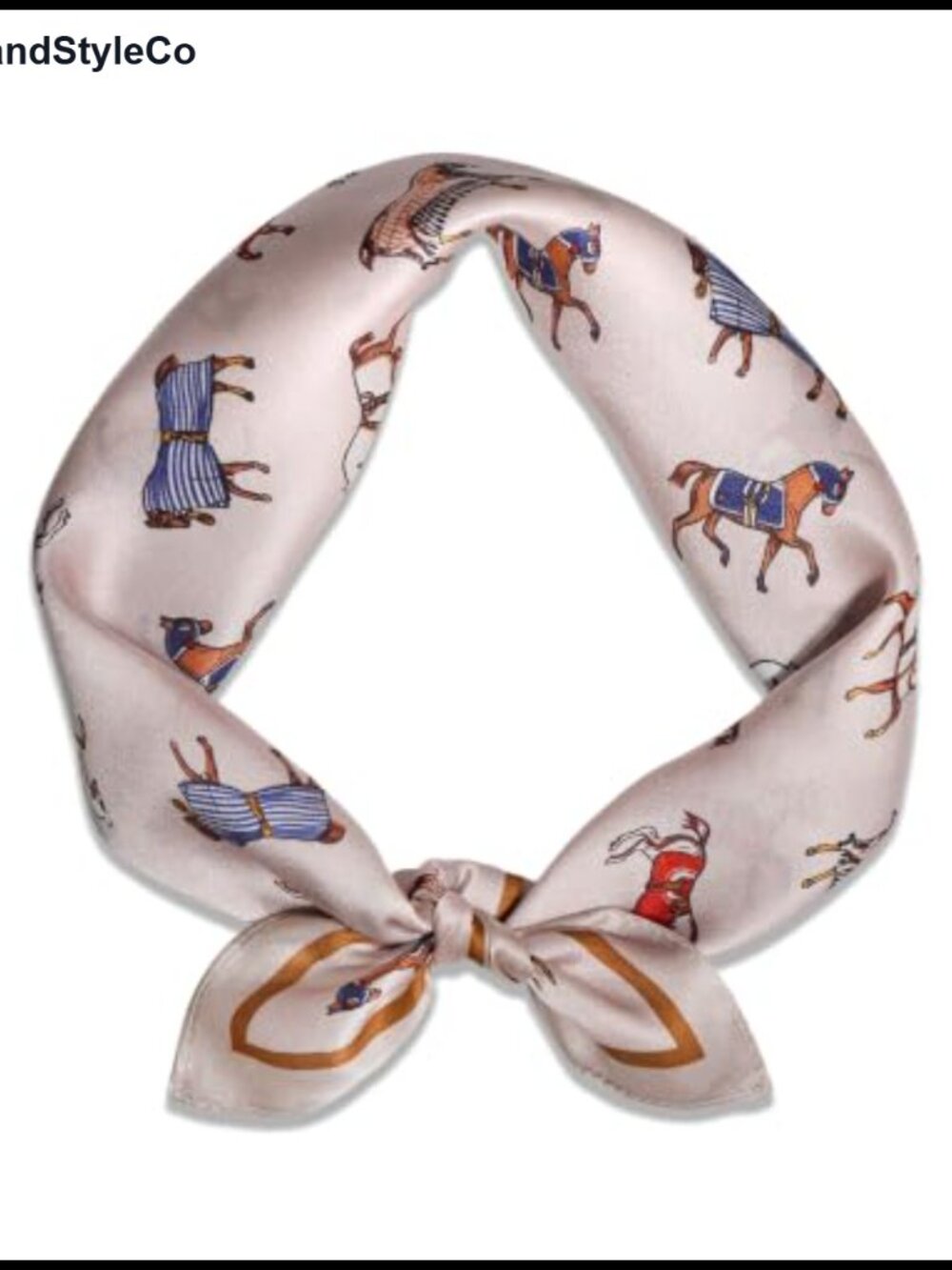 100% Mulberry Silk Scarf 21" Square Hand-Rolled Neckerchief Hair Wrap
